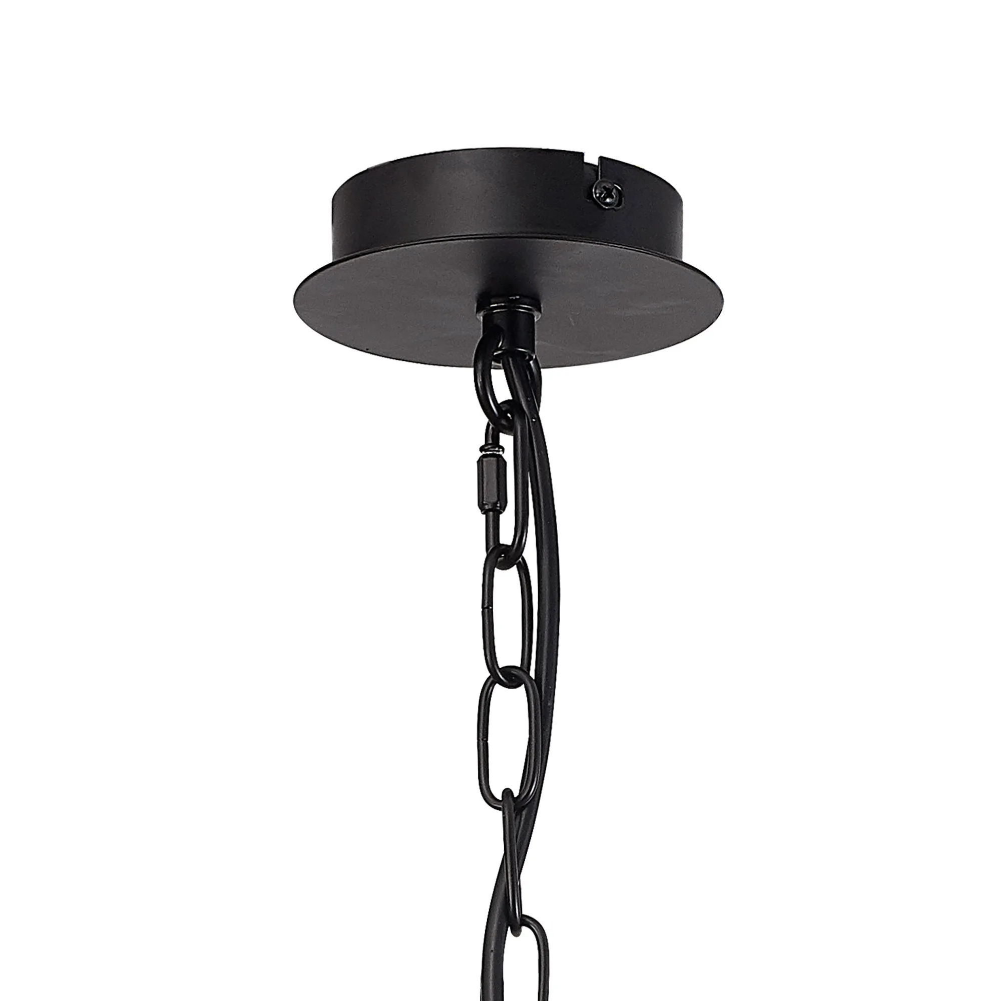 Banyan 45cm 3 Light Pendant Matt Black, Grey DK1032  Deco Banyan MB GR